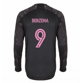 Fußballtrikots Real Madrid Karim Benzema 9 2020-2021 Langarm Ausweichtrikot kaufen